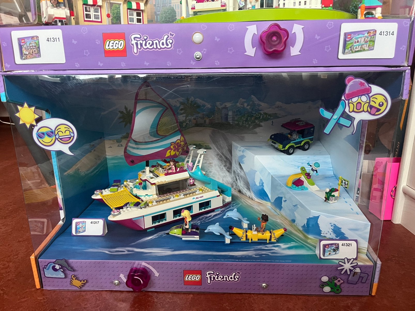 Rare présentoir original LEGO Friends 41317 + 41321, Enlèvement, Comme neuf, Lego, Friends