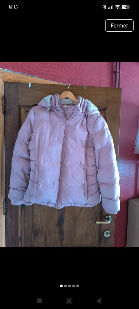 Winterjas, Kleding | Dames, Maat 38/40 (M), Ophalen of Verzenden, Zo goed als nieuw, Roze