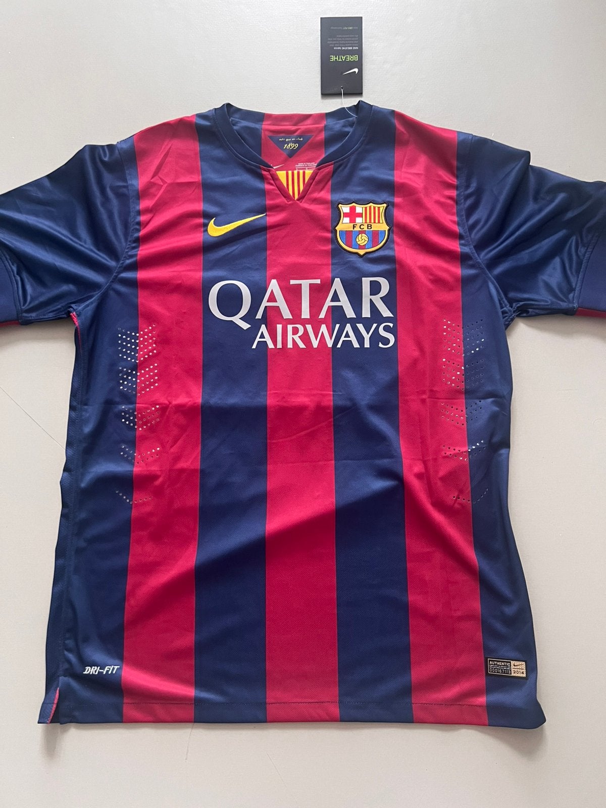 FC Barcelona 2015 Messi thuistrui #10 — Maat L, Sport en Fitness, Voetbal, Maat L, Ophalen, Nieuw, Shirt