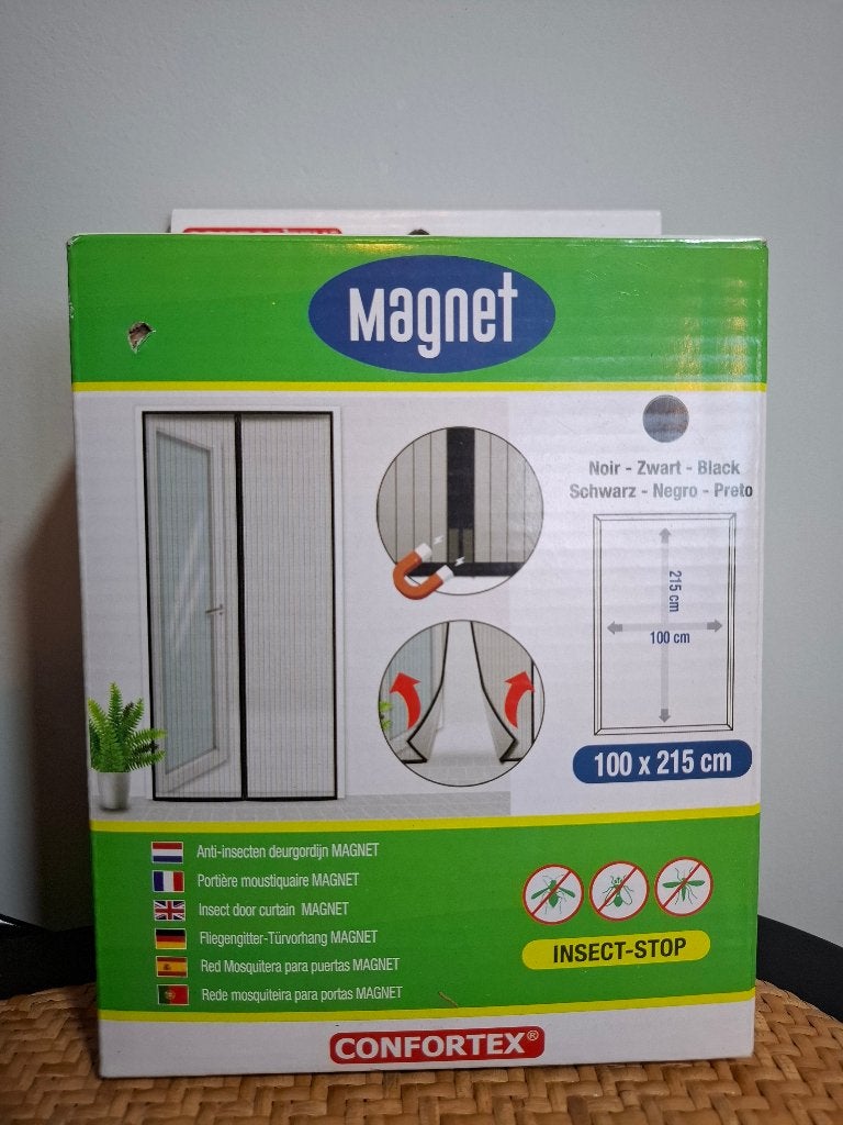 Portière moustiquaire Magnet Hubo, Bricolage & Construction, Neuf, Porte extérieure, Synthétique, Enlèvement