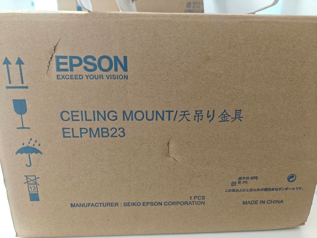 Epson Ceiling mount ELPMB23 (2 stuks), Audio, Tv en Foto, Ophalen, Nieuw, Beamerbeugels