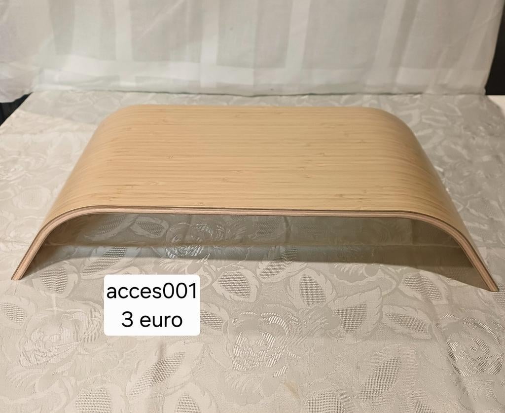 Handig houten opzetje voor computerscherm, Enlèvement ou Envoi, Comme neuf, Ikea