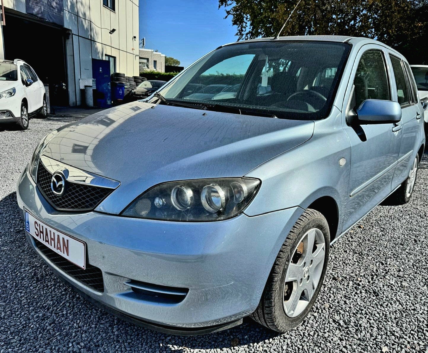 Mazda 2  automaat 1,4CC benzine 138K KM, Stof, Zwart, 4 cilinders, Blauw