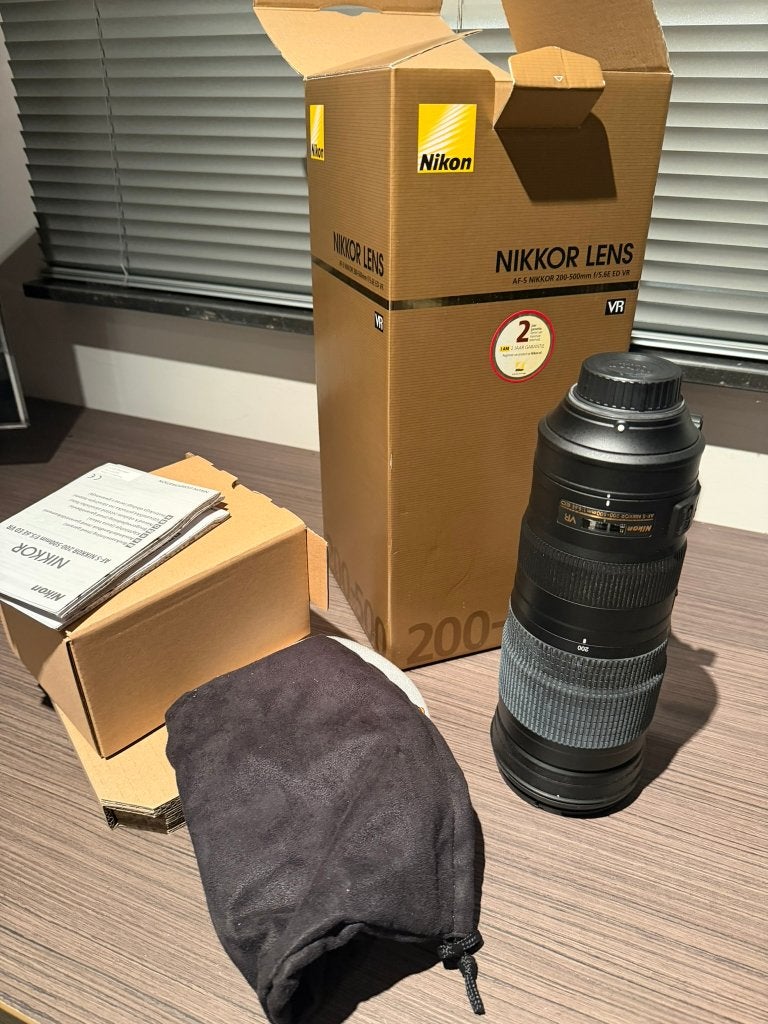 Nikon 200-500 f/5.6E ED VR, TV, Hi-fi & Vidéo, Photo | Lentilles & Objectifs, Neuf, Enlèvement ou Envoi, Monture Nikon F, Téléobjectif