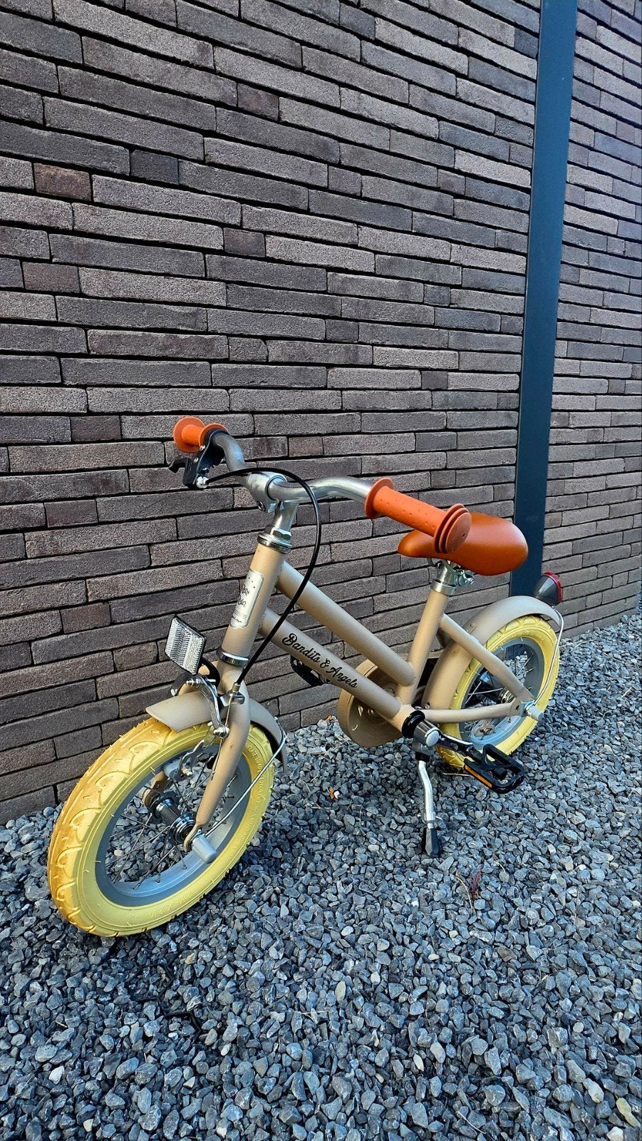 Kinderfiets met zijwieltjes 12 inch | zandkleur, Enlèvement ou Envoi