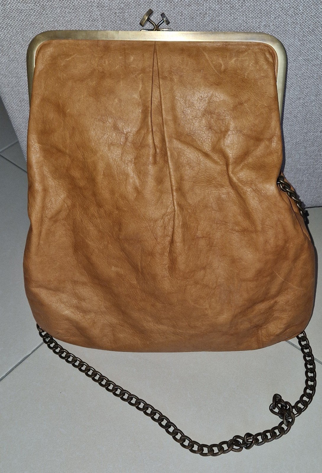 handtas, Ophalen of Verzenden, Gebruikt, Bruin, Handtas