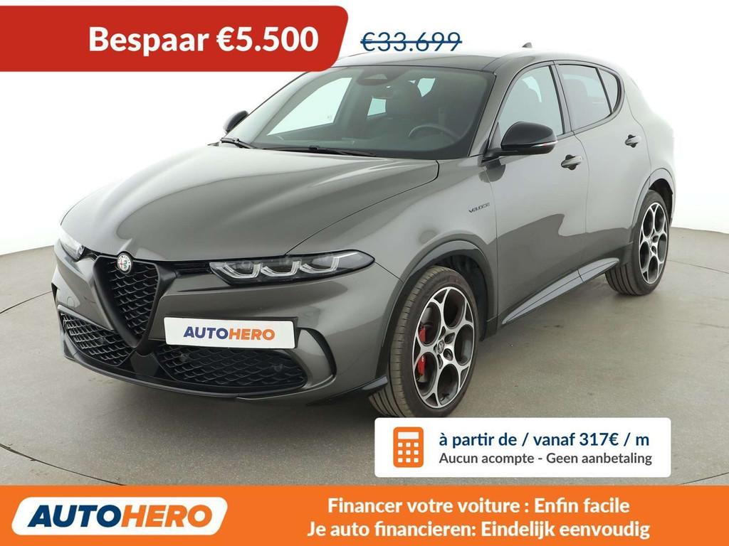 Alfa Romeo Tonale 1.5 VGT Veloce (automatique), Cuir, Argent ou Gris, Achat, https://public.car-pass.be/vhr/6da35d19-f788-4352-9321-6424943b4428