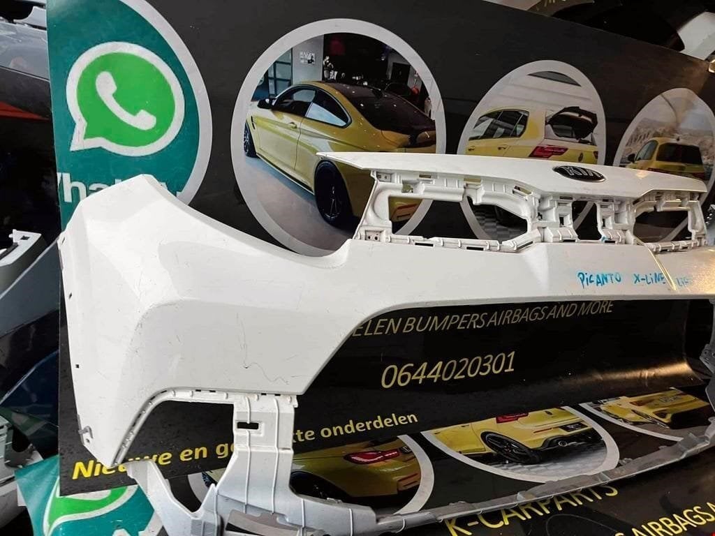 Voorbumper Kia Picanto X Line Facelift origineel bumper, Info@fabrikant.eu, Bumper, Fabrikant BV, Gebruikt
