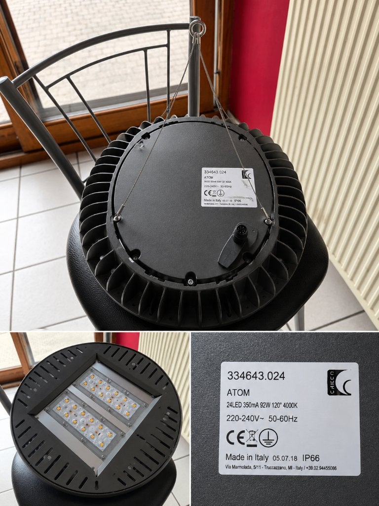 Suspension industrielle 92W/11000lm/4000K, Enlèvement ou Envoi, Neuf, 50 à 200 watts, Armature