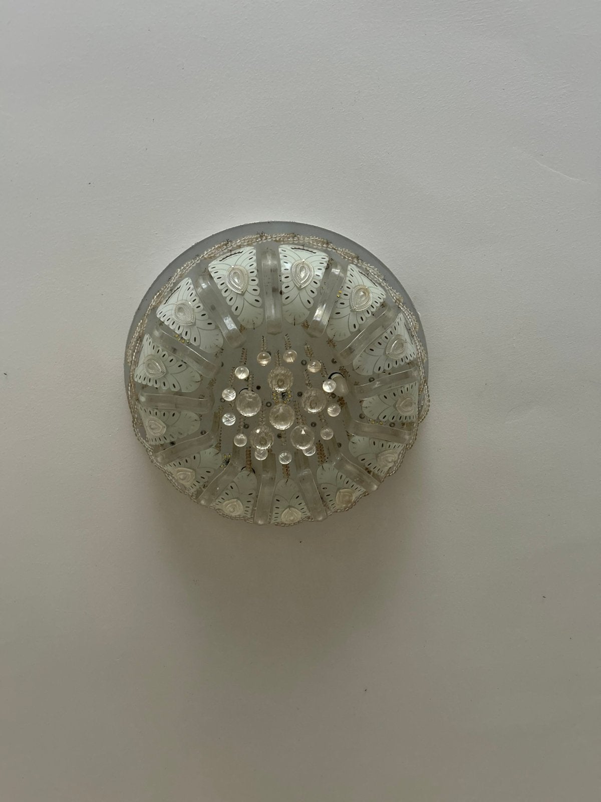 2 LED plafondlampen met afstandsbediening, Ophalen, Wit, Zo goed als nieuw, LED