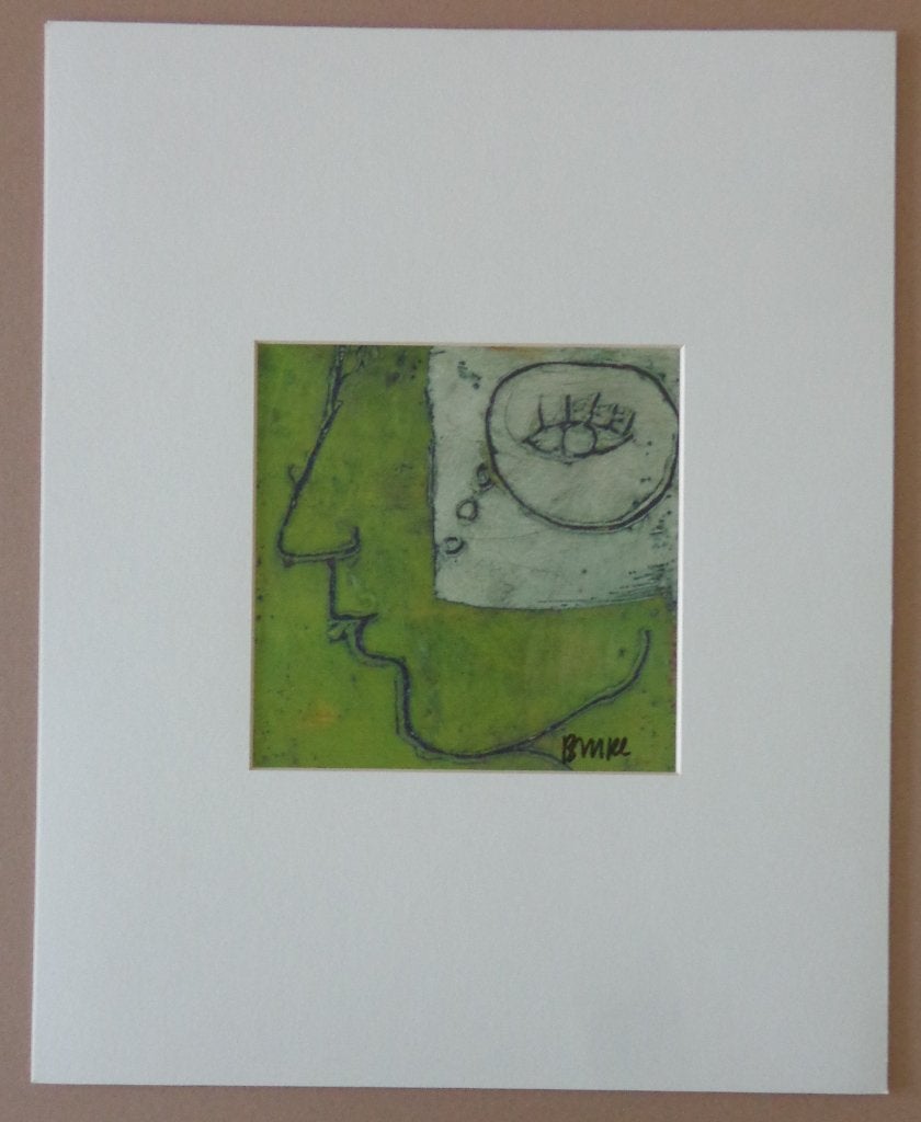 BRIGITTE MC REYNOLDS / GEZICHT / KLEUROFFSET / 51x41cm / SIG, Antiquités & Art, Art | Lithographies & Sérigraphies, Signé, Enlèvement ou Envoi