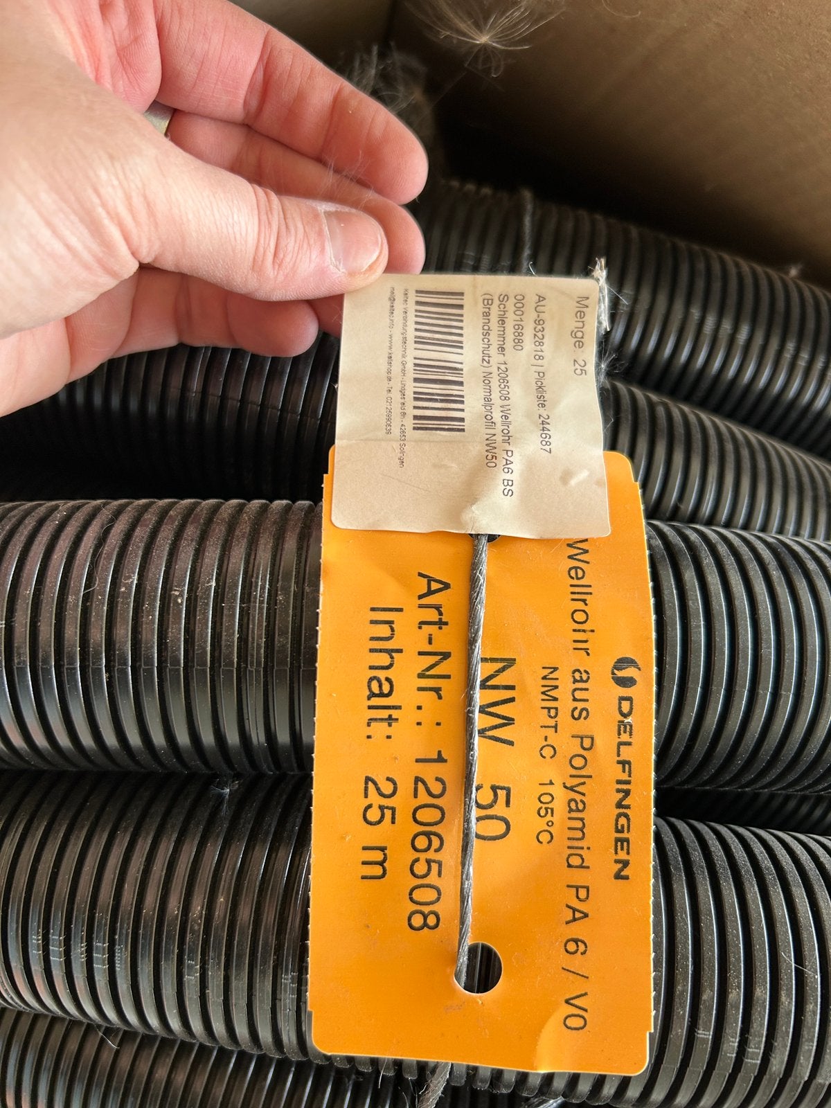 Hittebestendige buis. 25m nieuw!, Doe-het-zelf en Bouw, Buizen en Afvoer, Ophalen, Nieuw
