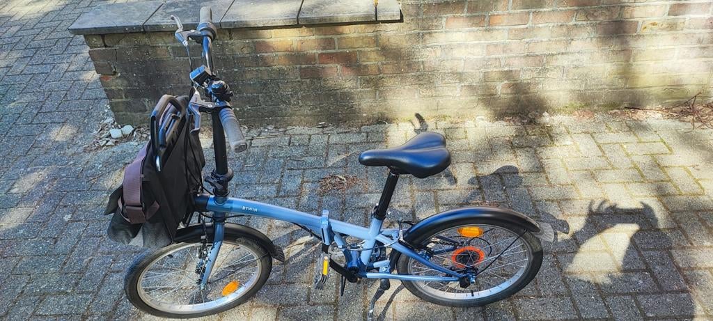 B’TWIN Vouwfiets–Zeer nette staat–Garantie–Extra accessoires, Fietsen en Brommers, Fietsen | Vouwfietsen, Overige merken, Velgrem