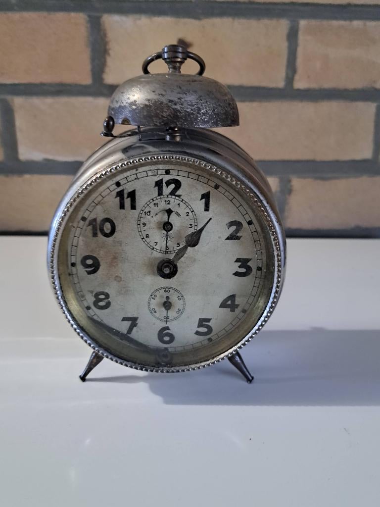 Antieke Duitse wekker Junghans, vintage, Antiek en Kunst, Antiek | Klokken, Ophalen