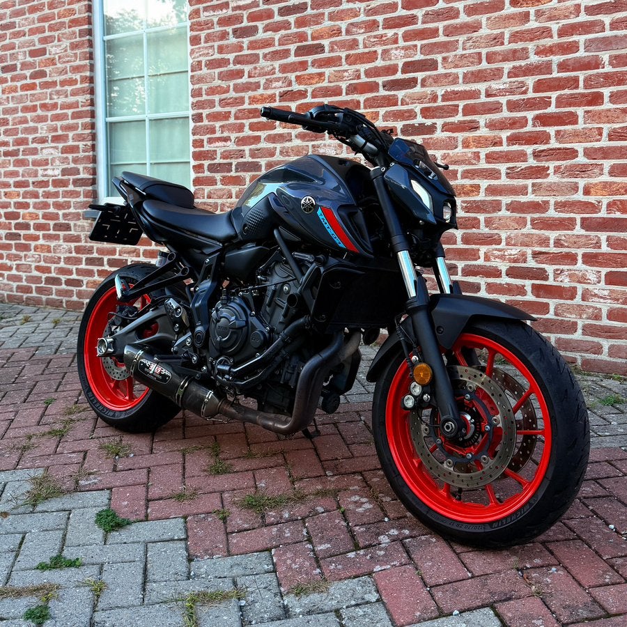 YAMAHA MT-07 2021 | 8700km | 35kw A2 of 54kw | straightpipe, Motoren, 2 cilinders, Gebruikt, Particulier, Minimaal motorrijbewijs A2