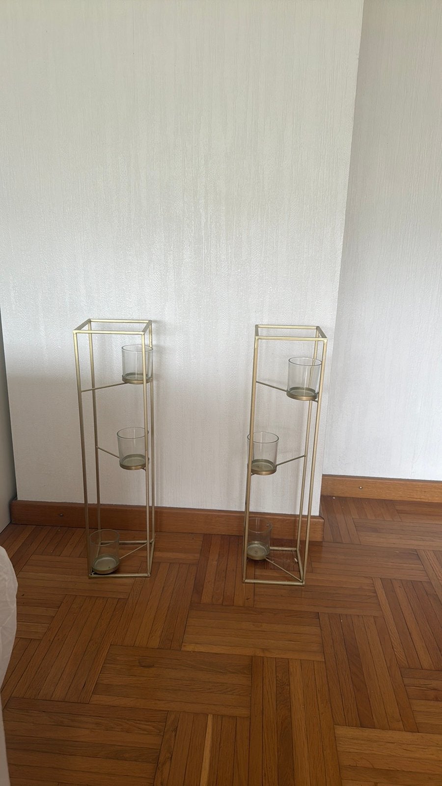 Mooie set van 2 decoratieve windlichten, Ophalen, Zo goed als nieuw