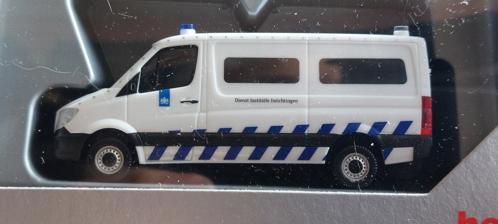 H0LK 0604 MERCEDES-BENZ SPRINTER JUSTITIE 1/87, Hobby en Vrije tijd, Modelauto's | 1:87, Verzenden, Herpa