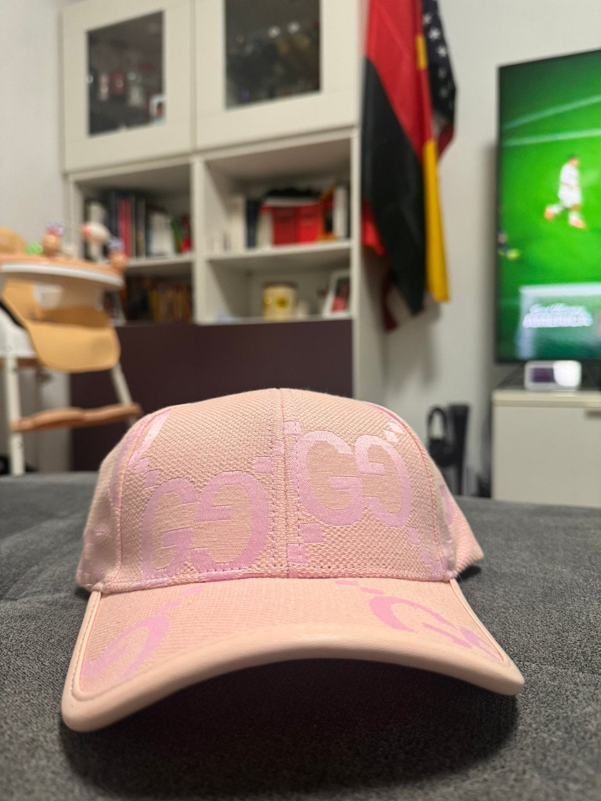 Casquette Gucci Rose, Enlèvement ou Envoi, Comme neuf, Casquette