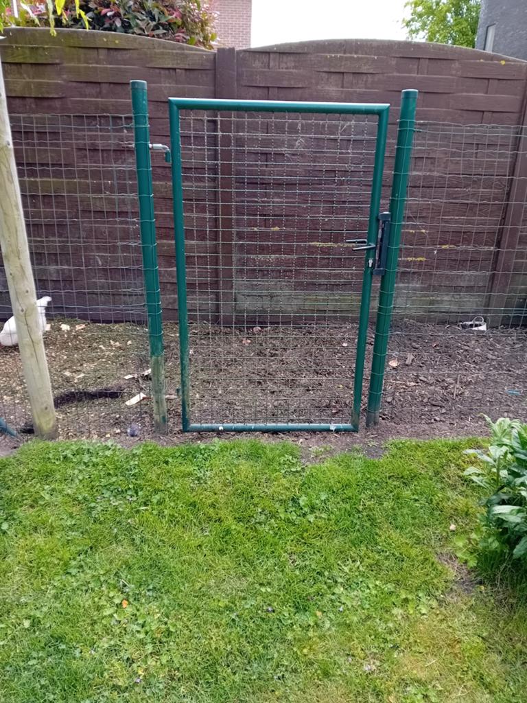 Tuinpoort met palen en draad, Tuin en Terras, Ophalen