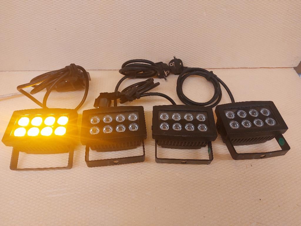 LightmaXX ARC 8x 1W LED Flood IP65 Amber, Muziek en Instrumenten, Licht en Laser, Gebruikt, Ophalen of Verzenden