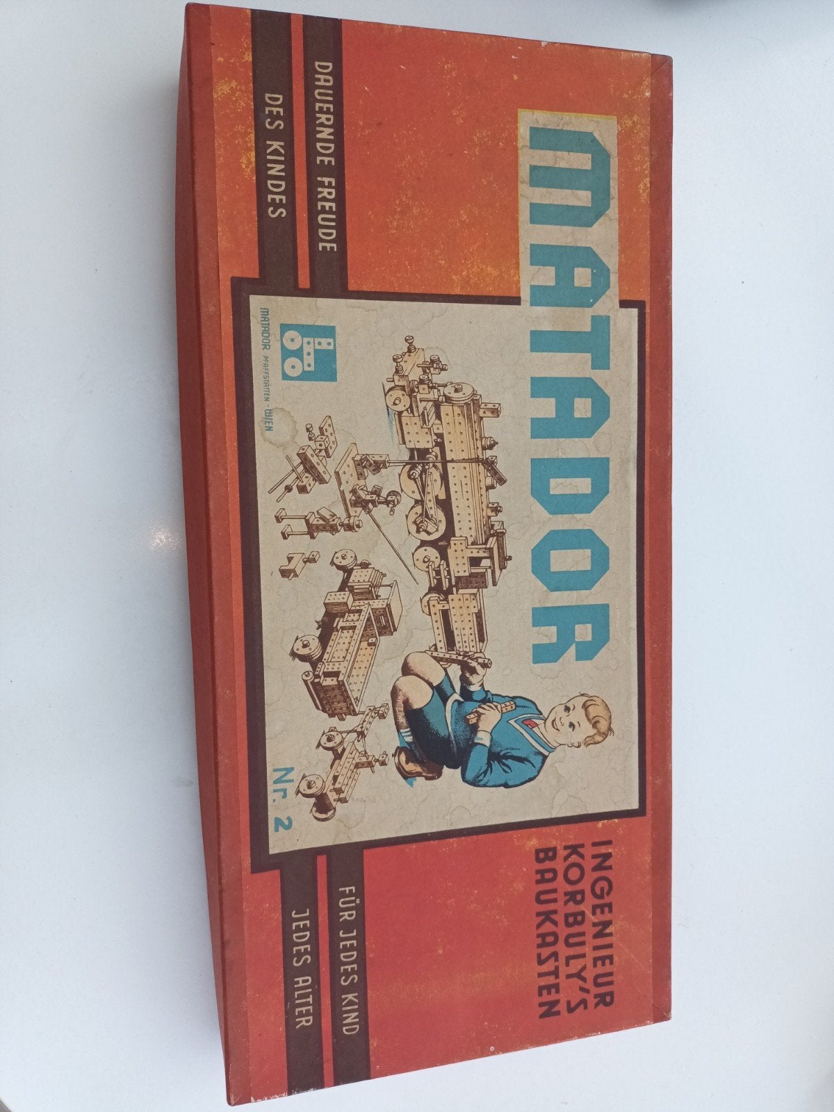 1955 oude vintage korbuly's Uniek Matador bouwmateriaal, Ophalen