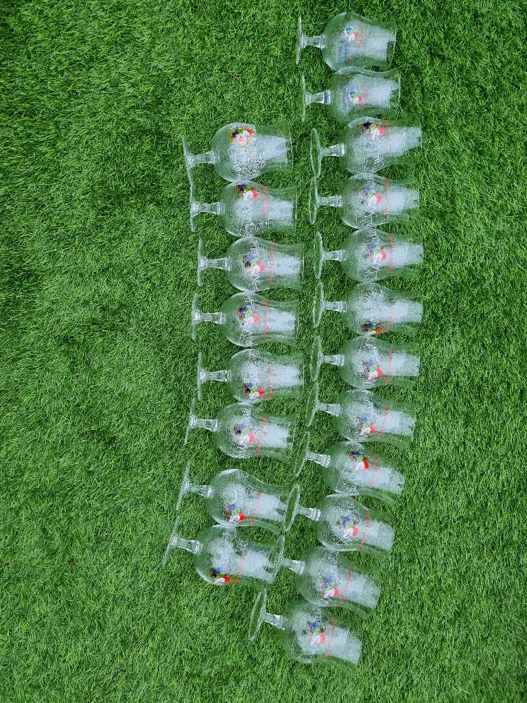 20 La Chouffe glazen, Verzamelen, Ophalen of Verzenden, Zo goed als nieuw, Glas of Glazen, Overige merken