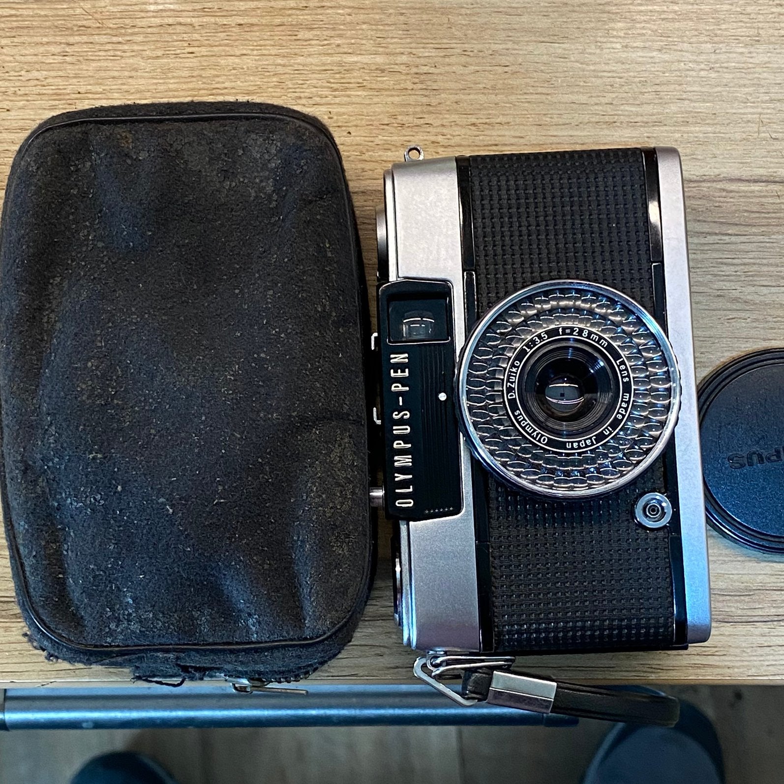 Olympus Pen EE-2, D. Zuiko 28mm f3.5, half frame *als nieuw, Ophalen of Verzenden, Zo goed als nieuw, Compact, Olympus