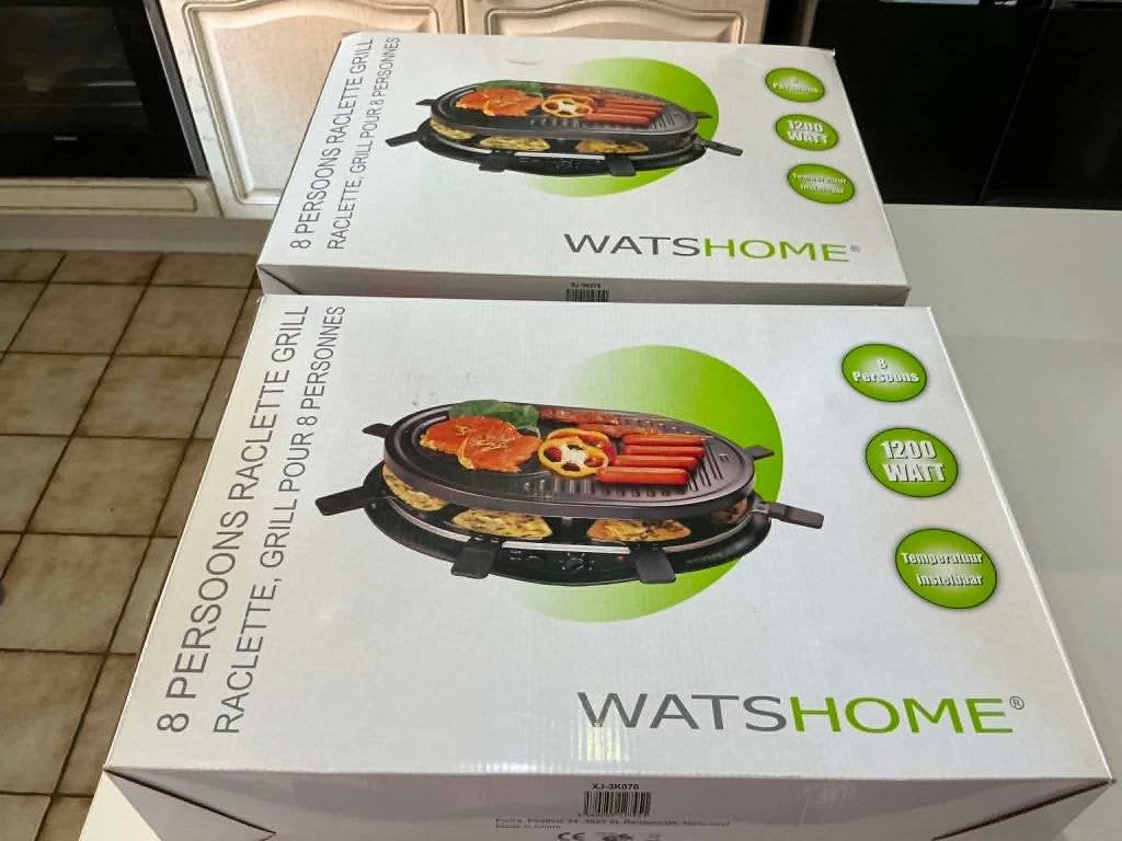 grilplaat voor 8 personen, nog in verpakking, Ophalen, Vaatwasmachinebestendig, Nieuw, Tafelgrill