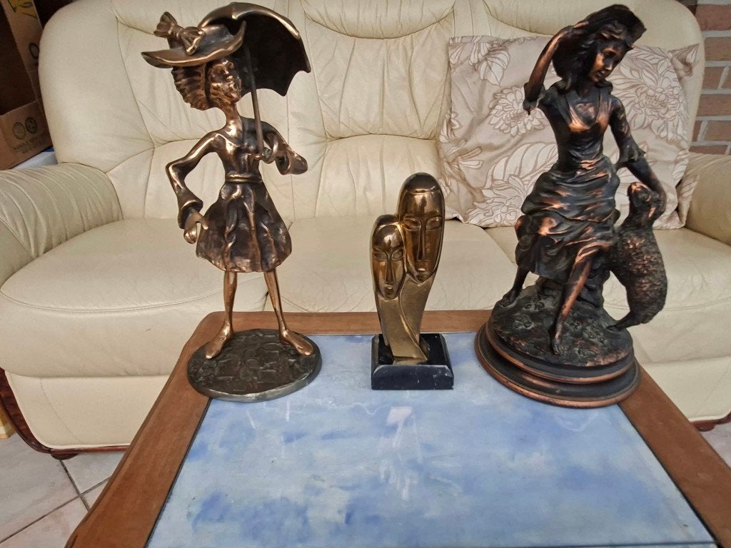 Brons beelden en kandelaars, Antiek en Kunst, Ophalen, Brons