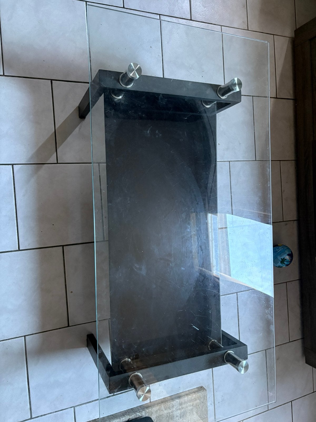 Salontafel glas, Maison & Meubles, Tables | Tables de salon, Enlèvement, Utilisé, Verre