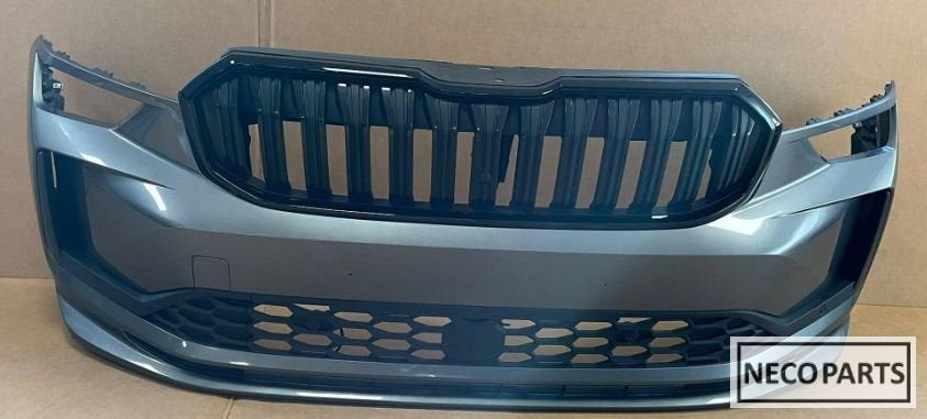 SKODA KODIAQ II VOORBUMPER BUMPER ORIGINEEL COMPLEET!!!, Gebruikt, -, Voor, -