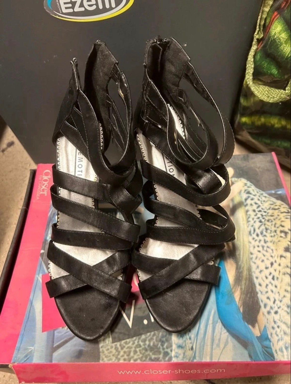 Zomerschoenen, Kleding | Dames, Zwart, Ophalen of Verzenden, Schoenen met hoge hakken, Gedragen