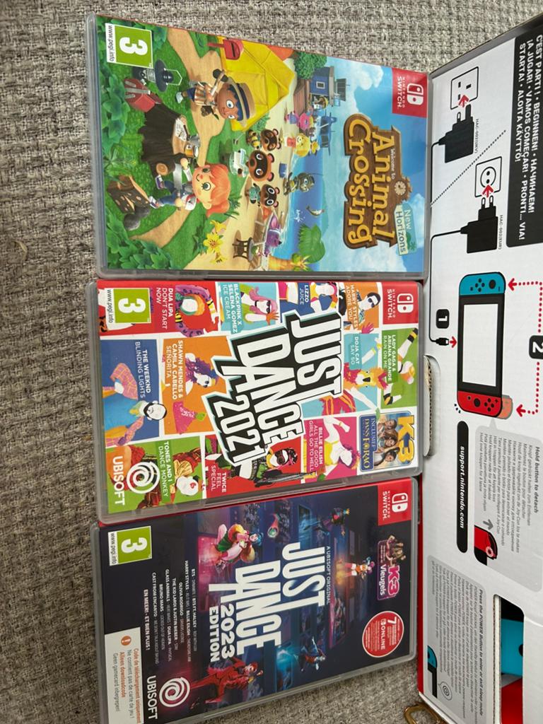 Nintendo switcch zo goed als nieuw inclusief 3 games, Ophalen of Verzenden, Zo goed als nieuw