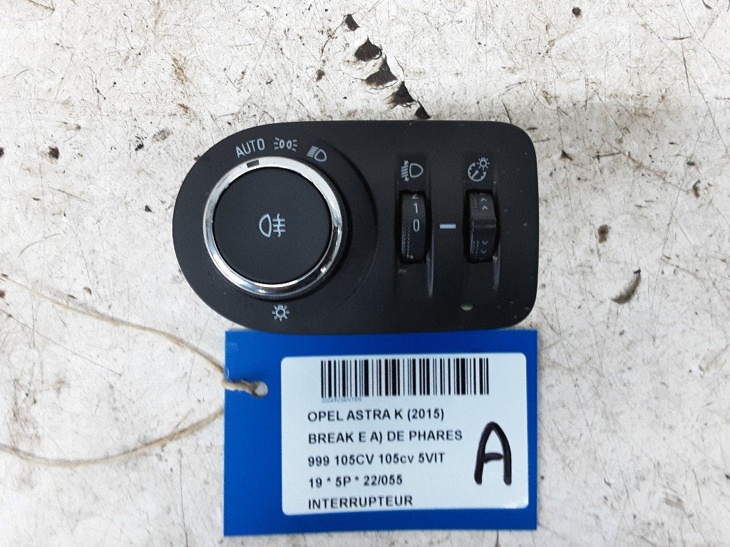 COMMUTATEUR Opel Astra K Sports Tourer (39050759), Utilisé, Opel
