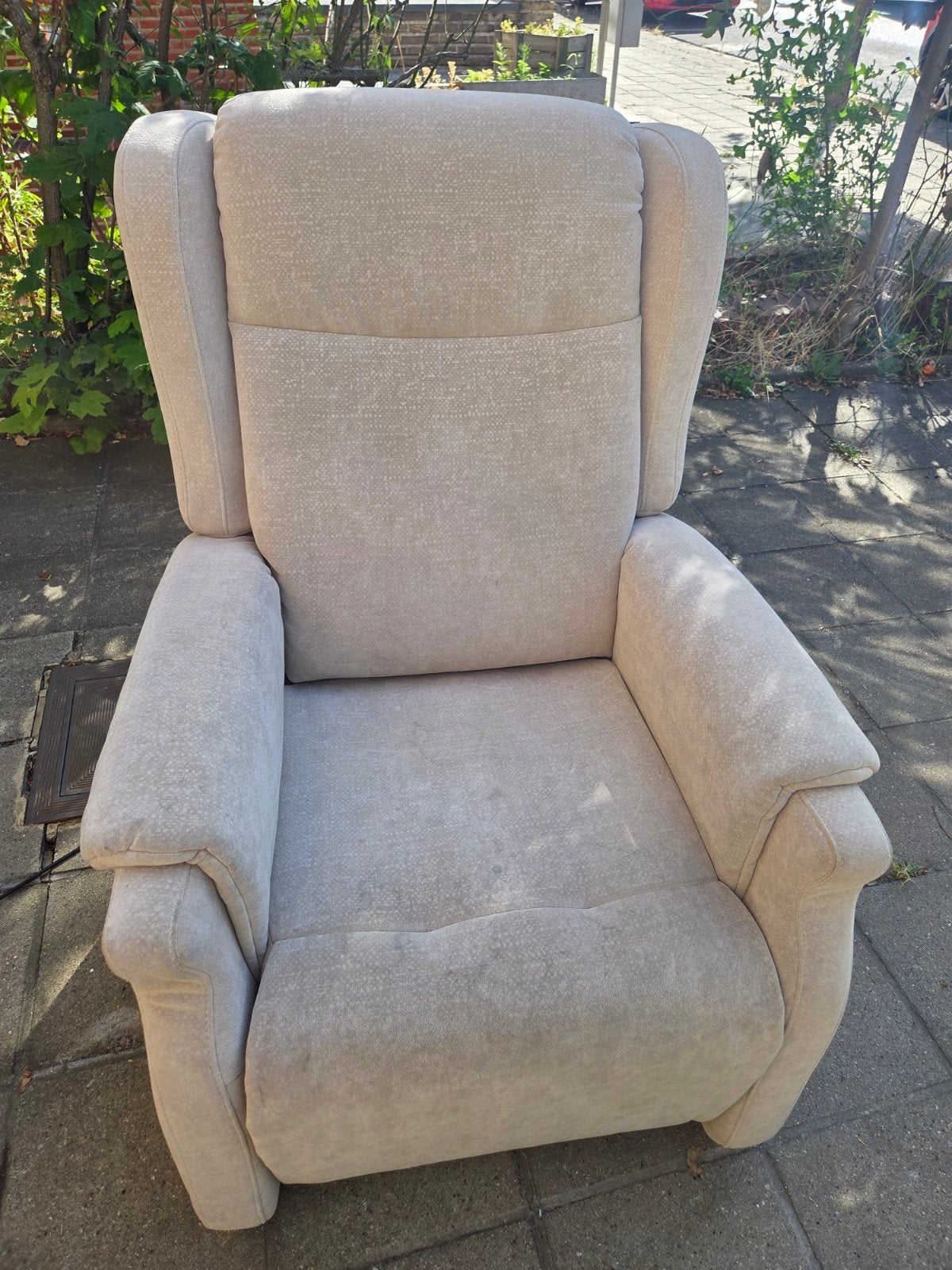 Fauteuil relax électrique Hukla beige