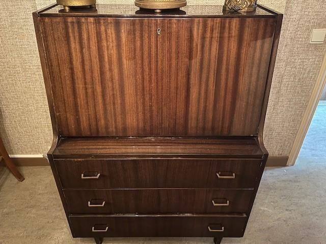 Vintage bureaumeubel, Huis en Inrichting, Ophalen, Gebruikt, Secretaire, 100 cm