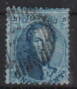 Belg. 1863 - Leopold I nr 15, Postzegels en Munten, Verzenden, Gestempeld