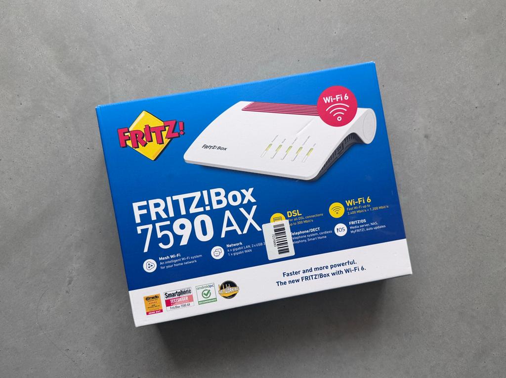 Fritz!Box 7590 AX - DSL modem-router, Enlèvement, Neuf, Routeur avec modem