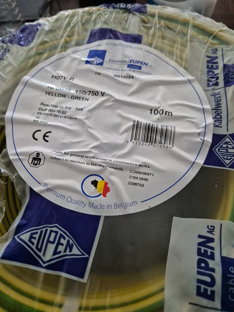 Cable de terre 16MM² , 100 m, Neuf, Bricolage, Enlèvement, Autres matériaux