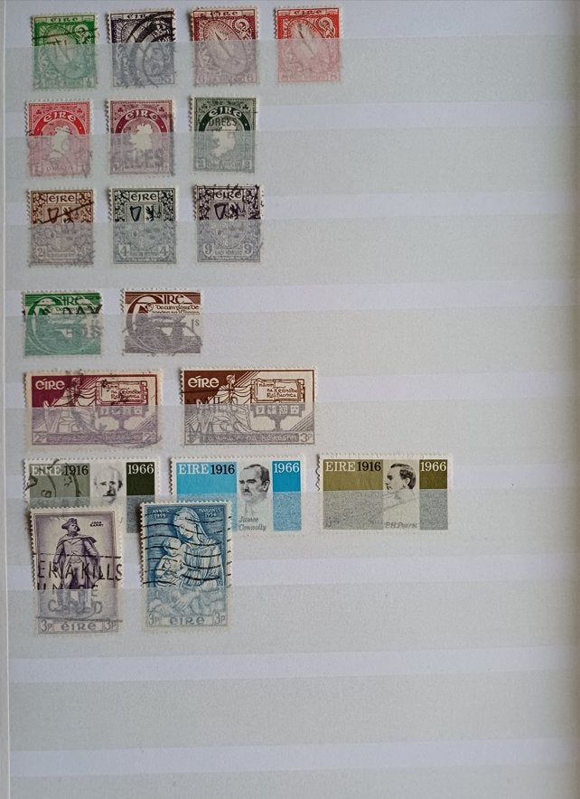 19 gestempelde postzegels van Ierland, Postzegels en Munten, Verzenden, Ierland, Gestempeld