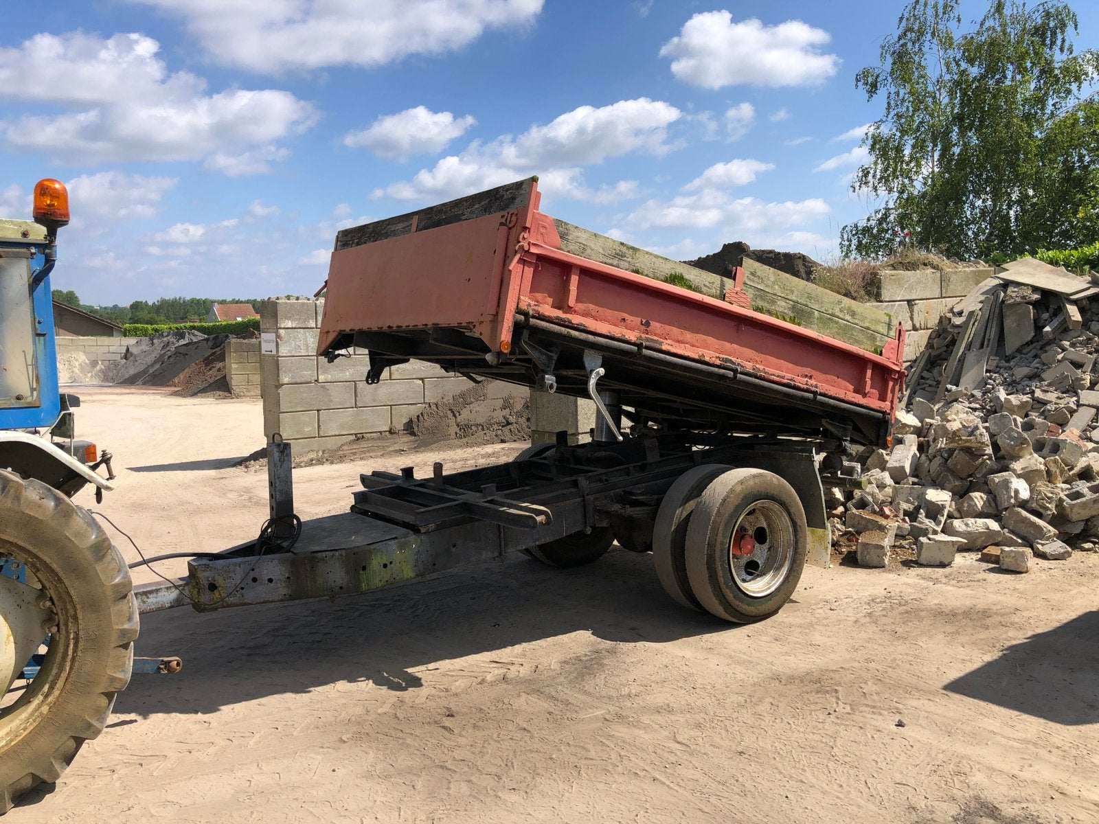 EFA hydraulische kipper, kipkar, kip aanhangwagen, Ophalen