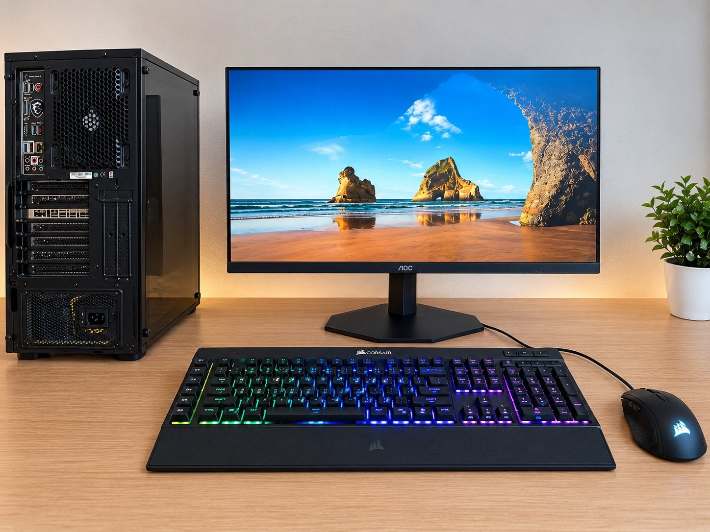 Gaming Setup | Ryzen 5 2600, Informatique & Logiciels, Utilisé, Gaming, SSD, 16 GB