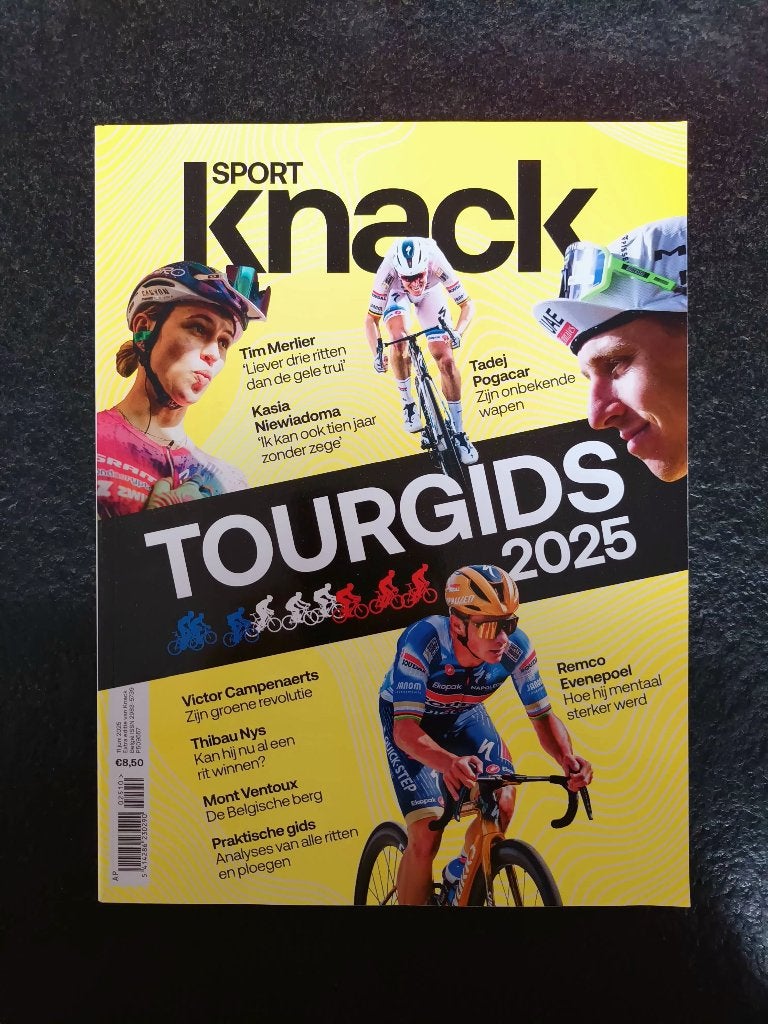 Knack Sport - Tourgids 2025, Ophalen of Verzenden, Zo goed als nieuw, Sport en Vrije tijd