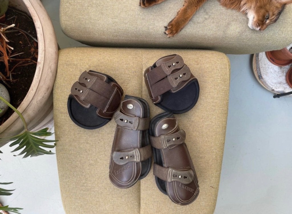 Bottes à tendon en cuir Ikonic, Animaux & Accessoires, Enlèvement ou Envoi, Comme neuf, Protège-tendons, Cob