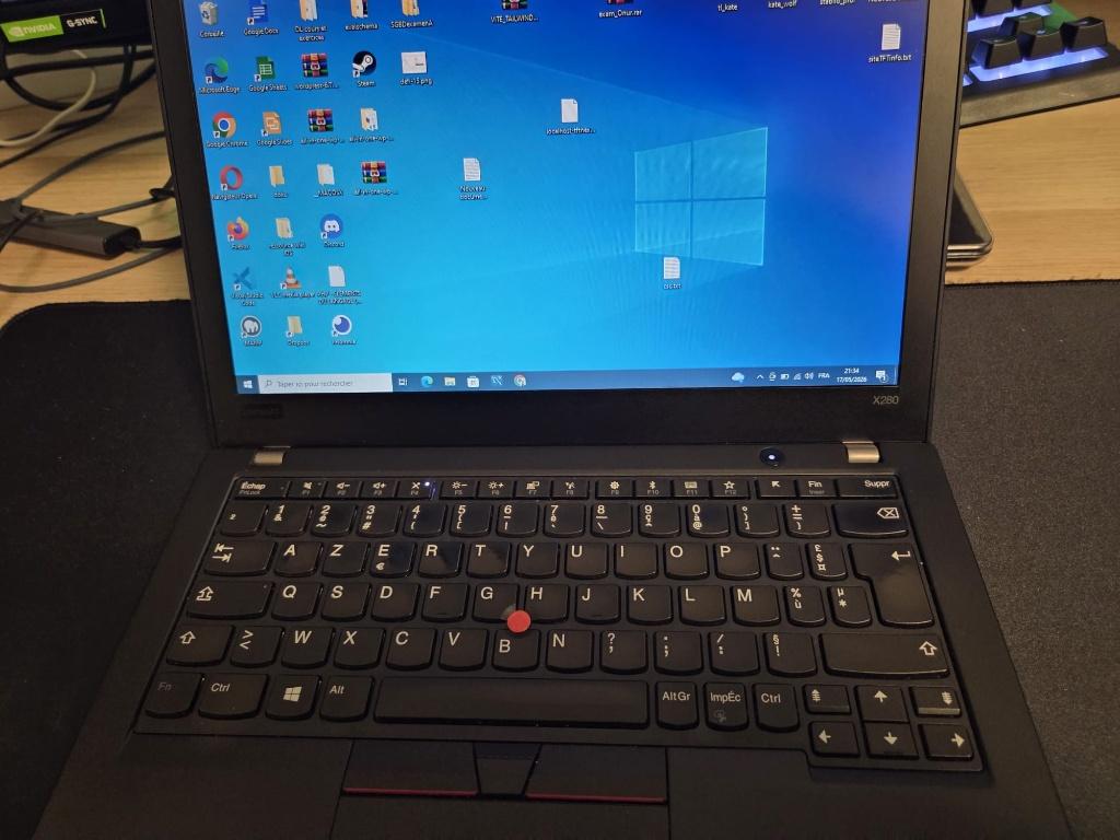 lenovo thinkpad x280, 256 GB, 12 pouces, 8 GB, Lenovo ThinkPad