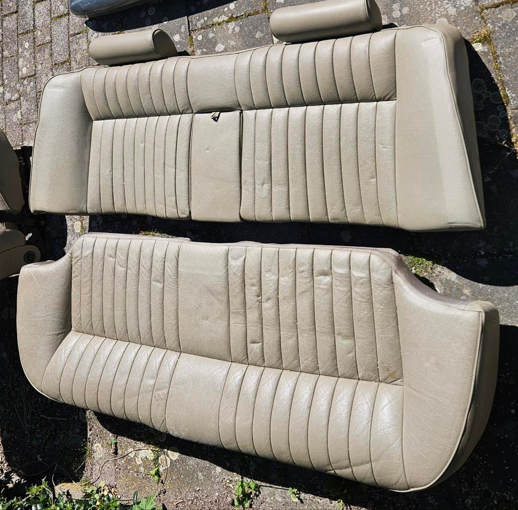 Jaguar XJ40 achterbank leder beige compleet, Enlèvement, Utilisé, Jaguar