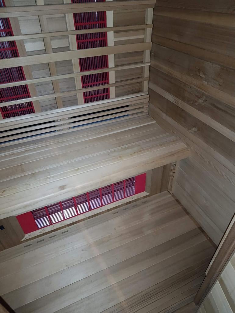 Infrarood sauna, Sport en Fitness, Sauna, Ophalen, Zo goed als nieuw, Infrarood, Complete sauna