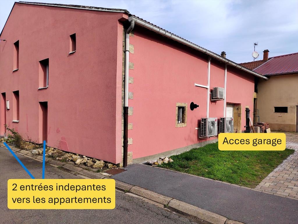 maison dont 4 appartement + 1garage automatisé, France, Jusqu'à 200 m², Province de Luxembourg, 230 m²