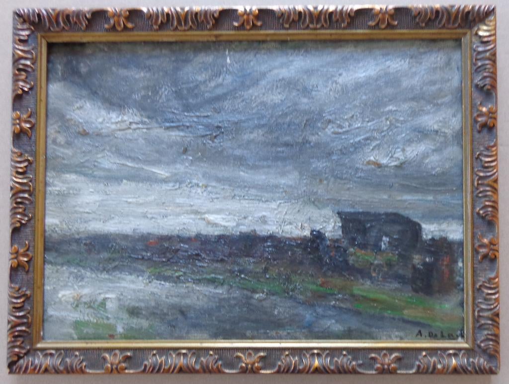 ALOIS DE LAET / KERMISWEGEN / OLIEVERF / 29x39cm / KADER, Antiek en Kunst, Kunst | Schilderijen | Klassiek, Ophalen of Verzenden