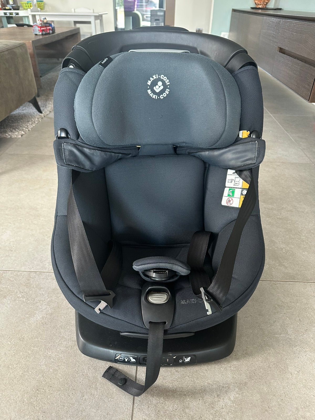 Maxi Cosi Axissfix 360 draaibaar Authentic Graphite, Kinderen en Baby's, Autostoeltjes, Gebruikt, Maxi-Cosi, 0 t/m 18 kg, Isofix